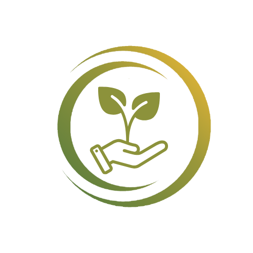 Icon: Meine Coaching-Philosophie. Hand, die eine kleine Pflanze hält